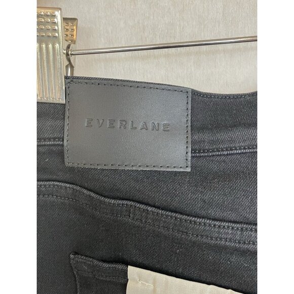 NWT Everlane Women's Black Kick Flare Denim Jeans Pant Organic Cotton MSRP $128 - Picture 12 of 15